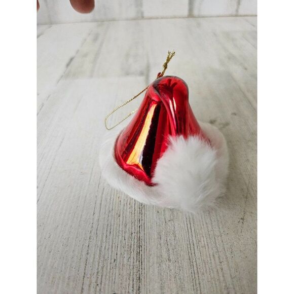 Feather Santa hat ornament Xmas tree as is - Picture 3 of 7